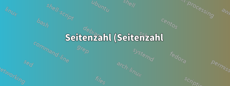 Seitenzahl (Seitenzahl) einer Referenz in die Bibliographie aufnehmen