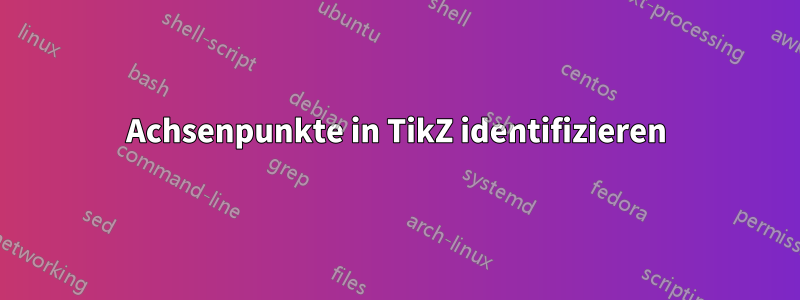 Achsenpunkte in TikZ identifizieren