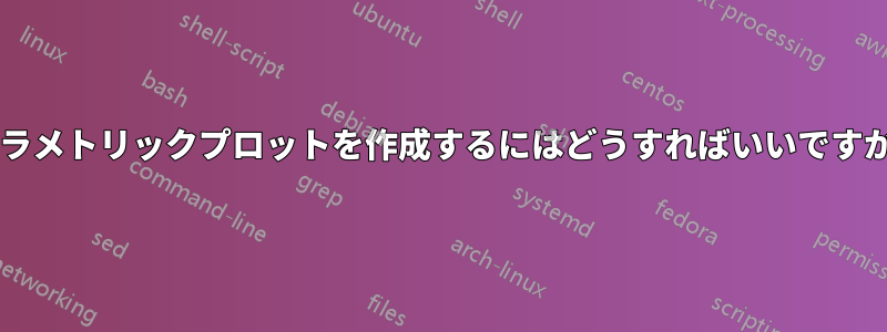 パラメトリックプロットを作成するにはどうすればいいですか?