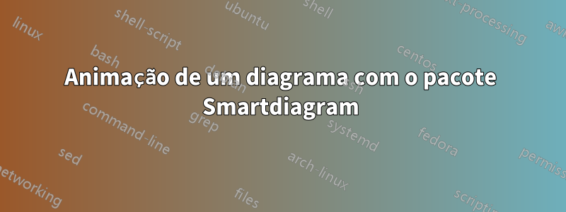 Animação de um diagrama com o pacote Smartdiagram