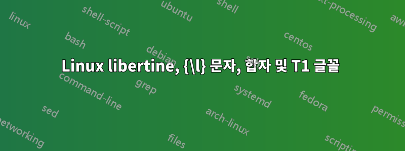 Linux libertine, {\l} 문자, 합자 및 T1 글꼴