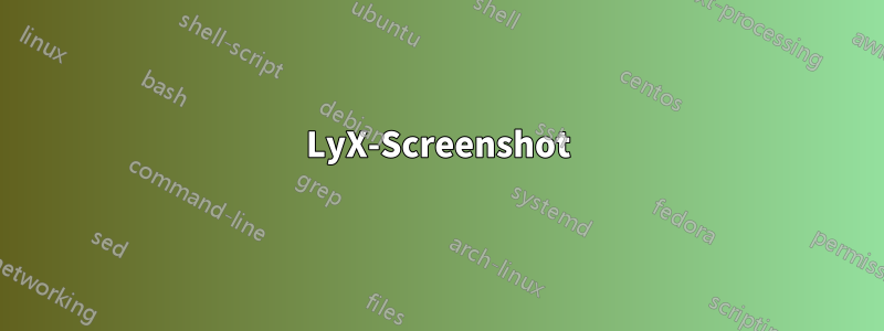 LyX-Screenshot