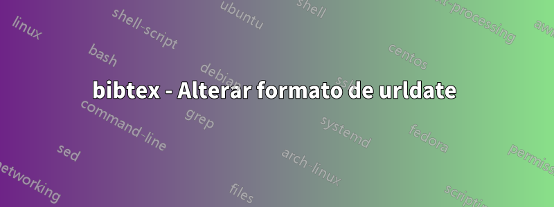 bibtex - Alterar formato de urldate