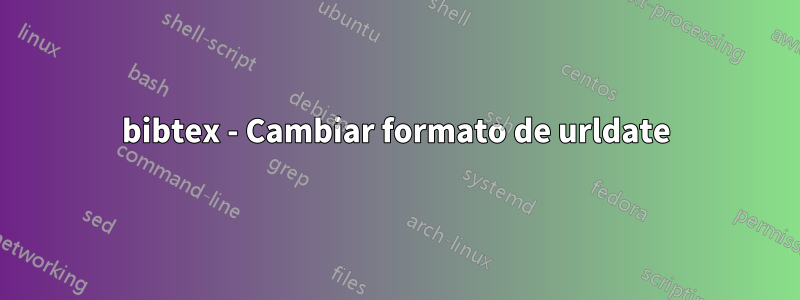 bibtex - Cambiar formato de urldate