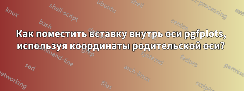 Как поместить вставку внутрь оси pgfplots, используя координаты родительской оси?