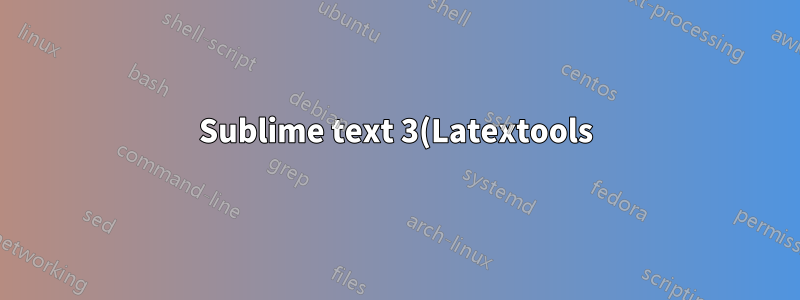Sublime text 3(Latextools)은 PDF를 표시하지 않습니다.