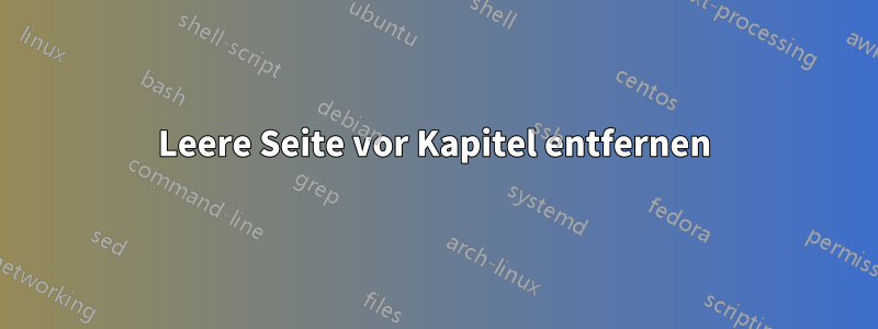 Leere Seite vor Kapitel entfernen