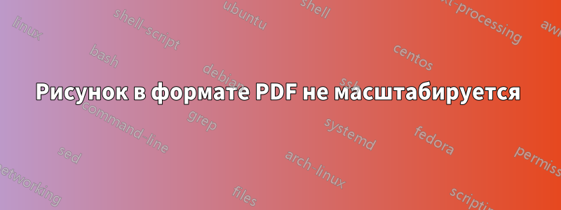 Рисунок в формате PDF не масштабируется