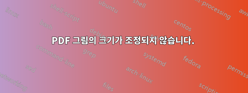 PDF 그림의 크기가 조정되지 않습니다.