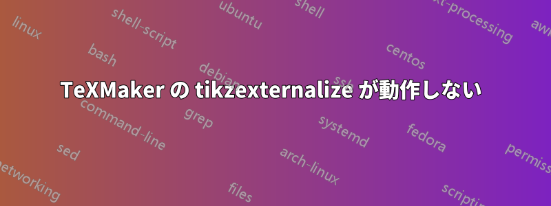 TeXMaker の tikzexternalize が動作しない 