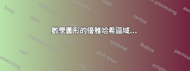 數學圖形的優雅哈希區域...
