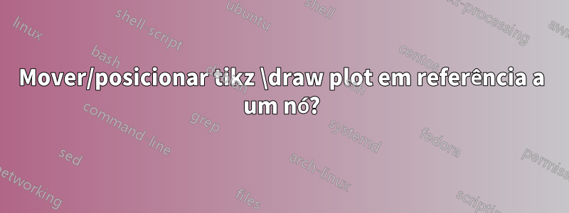 Mover/posicionar tikz \draw plot em referência a um nó?