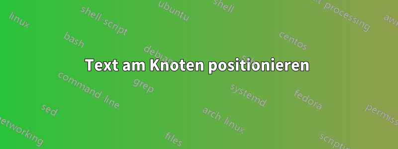Text am Knoten positionieren