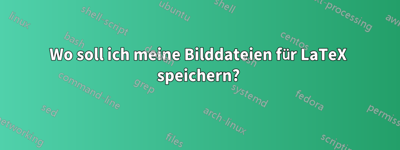 Wo soll ich meine Bilddateien für LaTeX speichern?