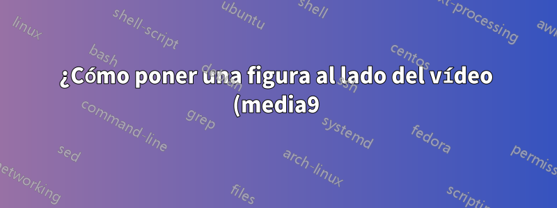 ¿Cómo poner una figura al lado del vídeo (media9) en Beamer?