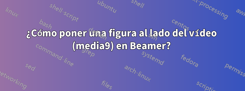 ¿Cómo poner una figura al lado del vídeo (media9) en Beamer?