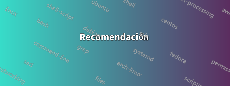 Recomendación