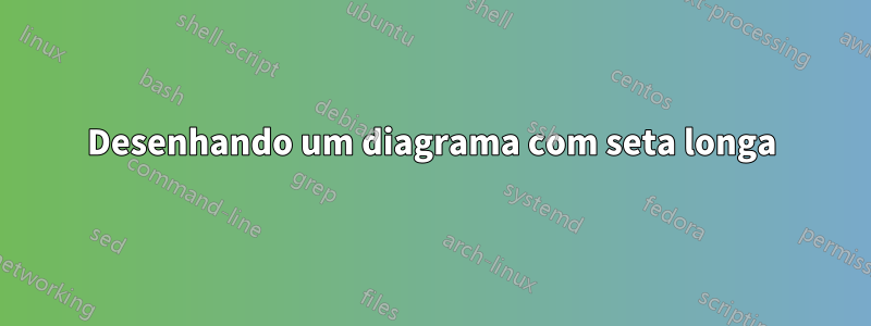 Desenhando um diagrama com seta longa