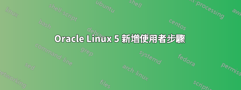 Oracle Linux 5 新增使用者步驟