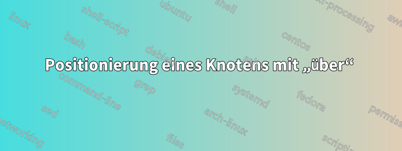 Positionierung eines Knotens mit „über“