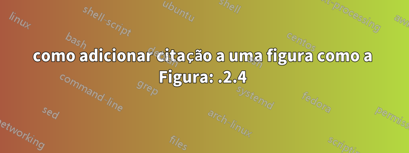 como adicionar citação a uma figura como a Figura: .2.4