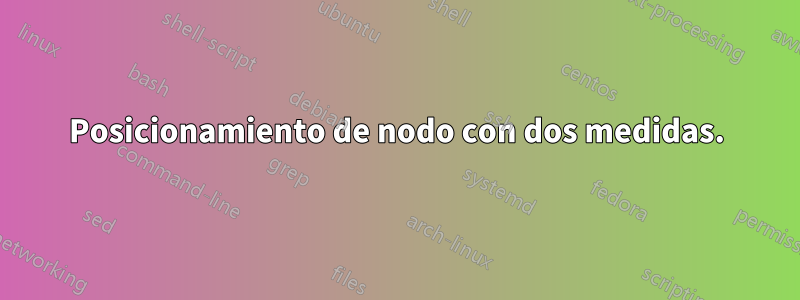 Posicionamiento de nodo con dos medidas.