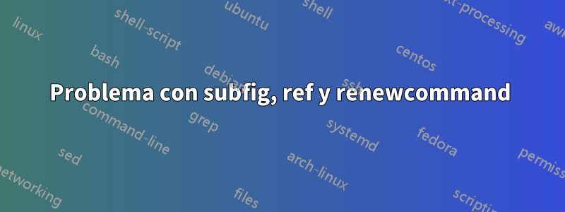 Problema con subfig, ref y renewcommand