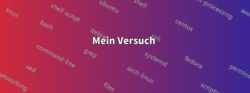 Mein Versuch