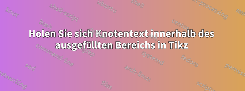 Holen Sie sich Knotentext innerhalb des ausgefüllten Bereichs in Tikz