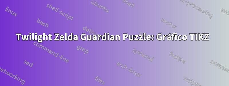 Twilight Zelda Guardian Puzzle: Gráfico TIKZ 