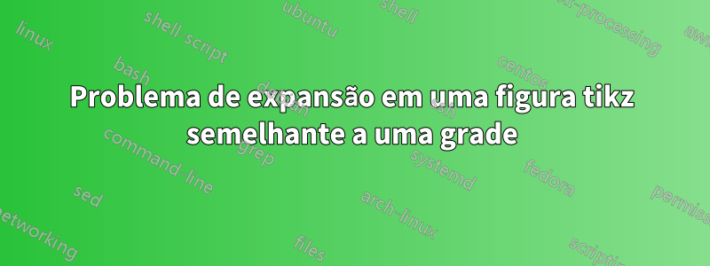 Problema de expansão em uma figura tikz semelhante a uma grade