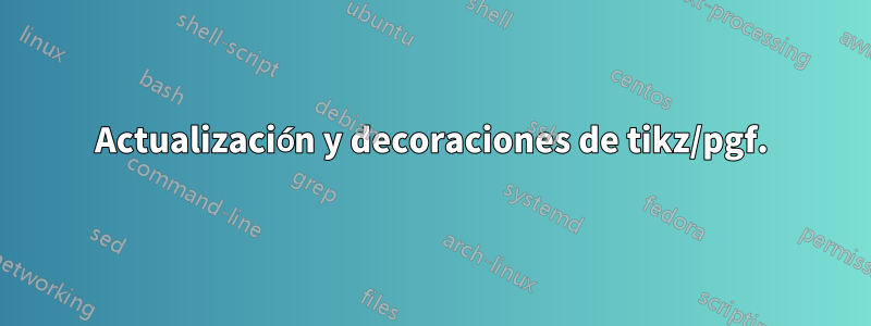 Actualización y decoraciones de tikz/pgf.