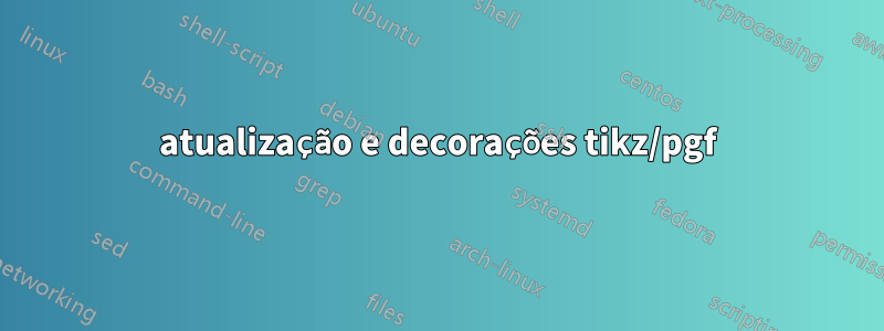 atualização e decorações tikz/pgf