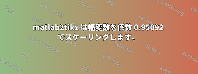 matlab2tikz は幅変数を係数 0.95092 でスケーリングします。