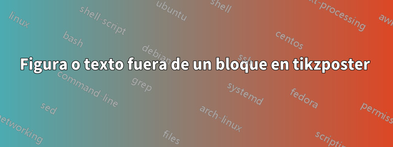 Figura o texto fuera de un bloque en tikzposter