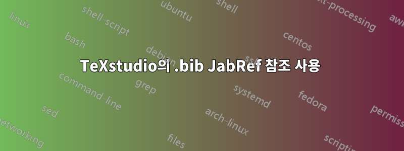 TeXstudio의 .bib JabRef 참조 사용