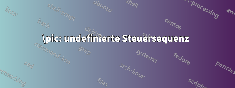 \pic: undefinierte Steuersequenz 