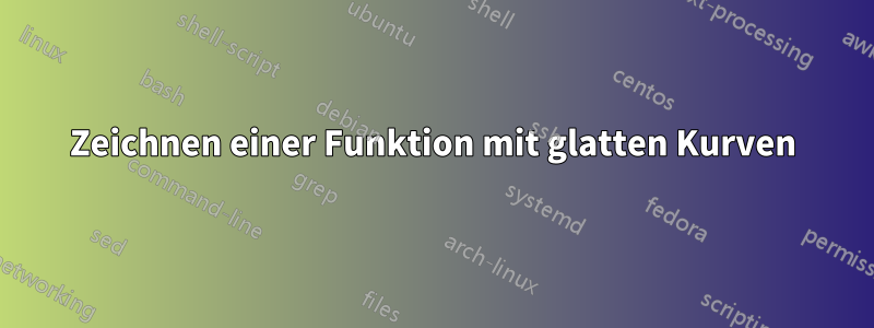 Zeichnen einer Funktion mit glatten Kurven