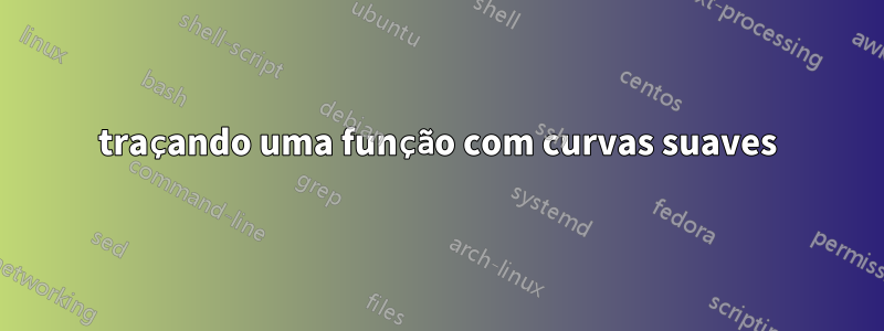 traçando uma função com curvas suaves