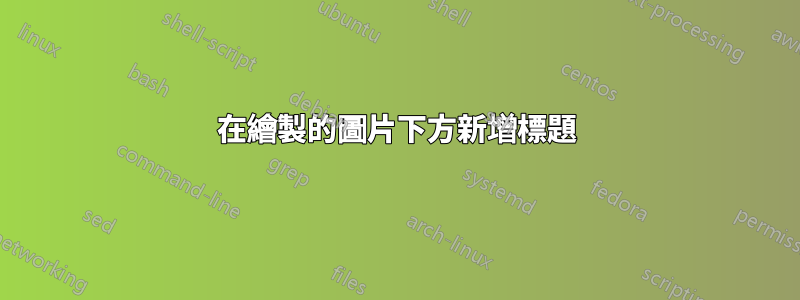 在繪製的圖片下方新增標題