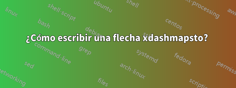 ¿Cómo escribir una flecha xdashmapsto?