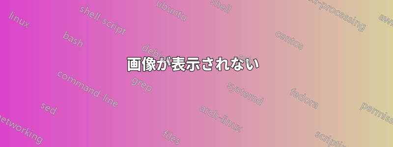 画像が表示されない 