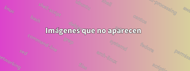 Imágenes que no aparecen 