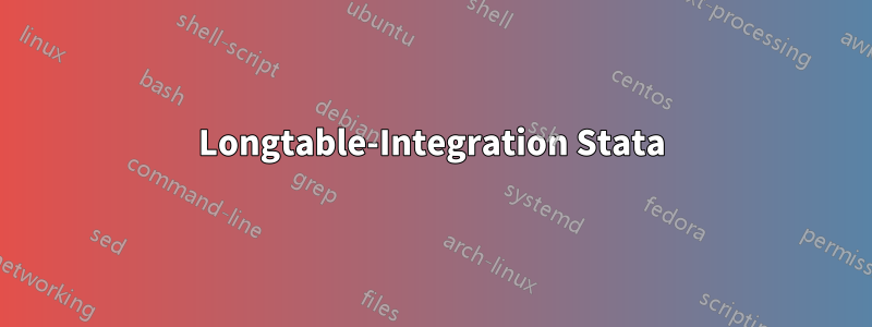 Longtable-Integration Stata