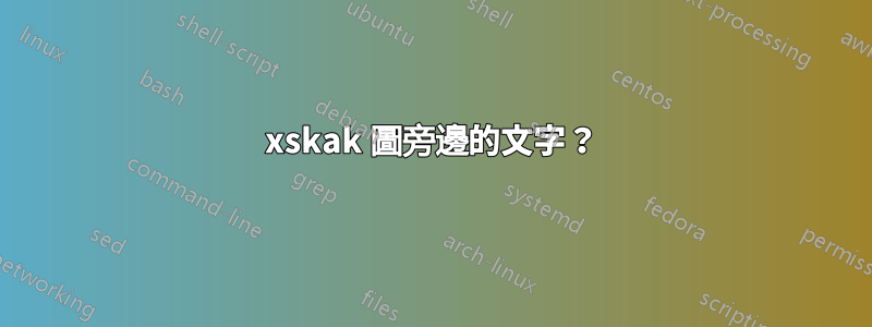 xskak 圖旁邊的文字？