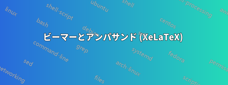 ビーマーとアンパサンド (XeLaTeX)