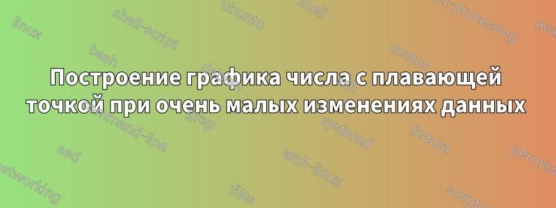 Построение графика числа с плавающей точкой при очень малых изменениях данных