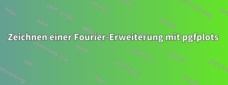 Zeichnen einer Fourier-Erweiterung mit pgfplots