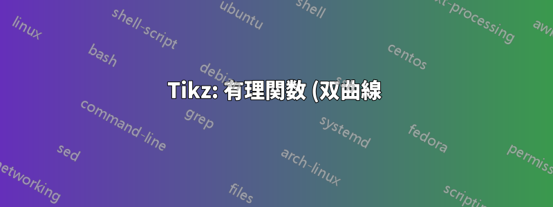Tikz: 有理関数 (双曲線)