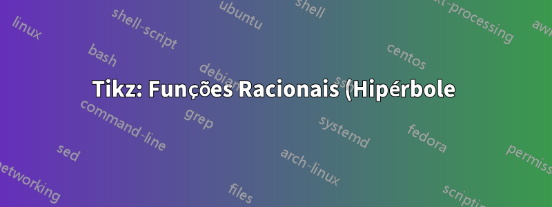Tikz: Funções Racionais (Hipérbole)